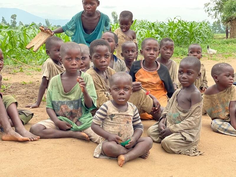 A gathering in a village compound