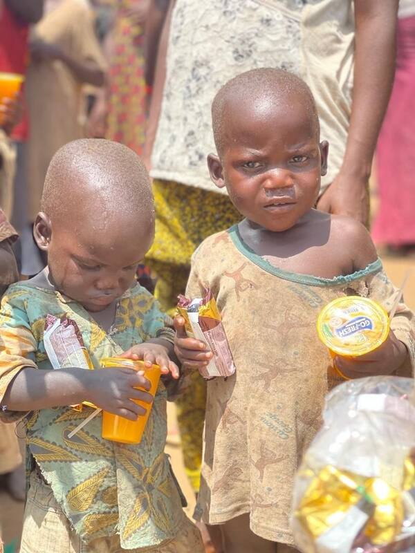 Refreshments during a field visit